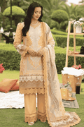 Malhaar Printed Linen 3 Piece Unstitched Suit