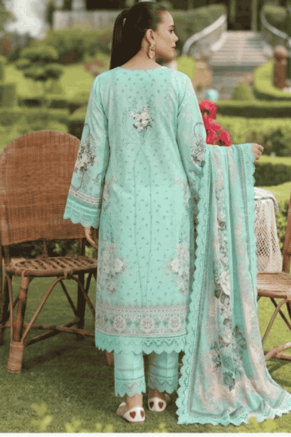 Malhaar Printed Linen 3 Piece Unstitched Suit