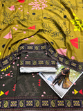BAREEZE Premium Printed Linen 3-Piece Suit