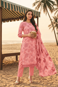 Zesh Digital Printed Cambric Cotton 3 Piece Unstitched Suit