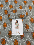 Alkaram Printed Silver Khaddar Shirt