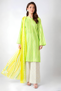 Bareeze Printed Karandi 3-Piece Suit