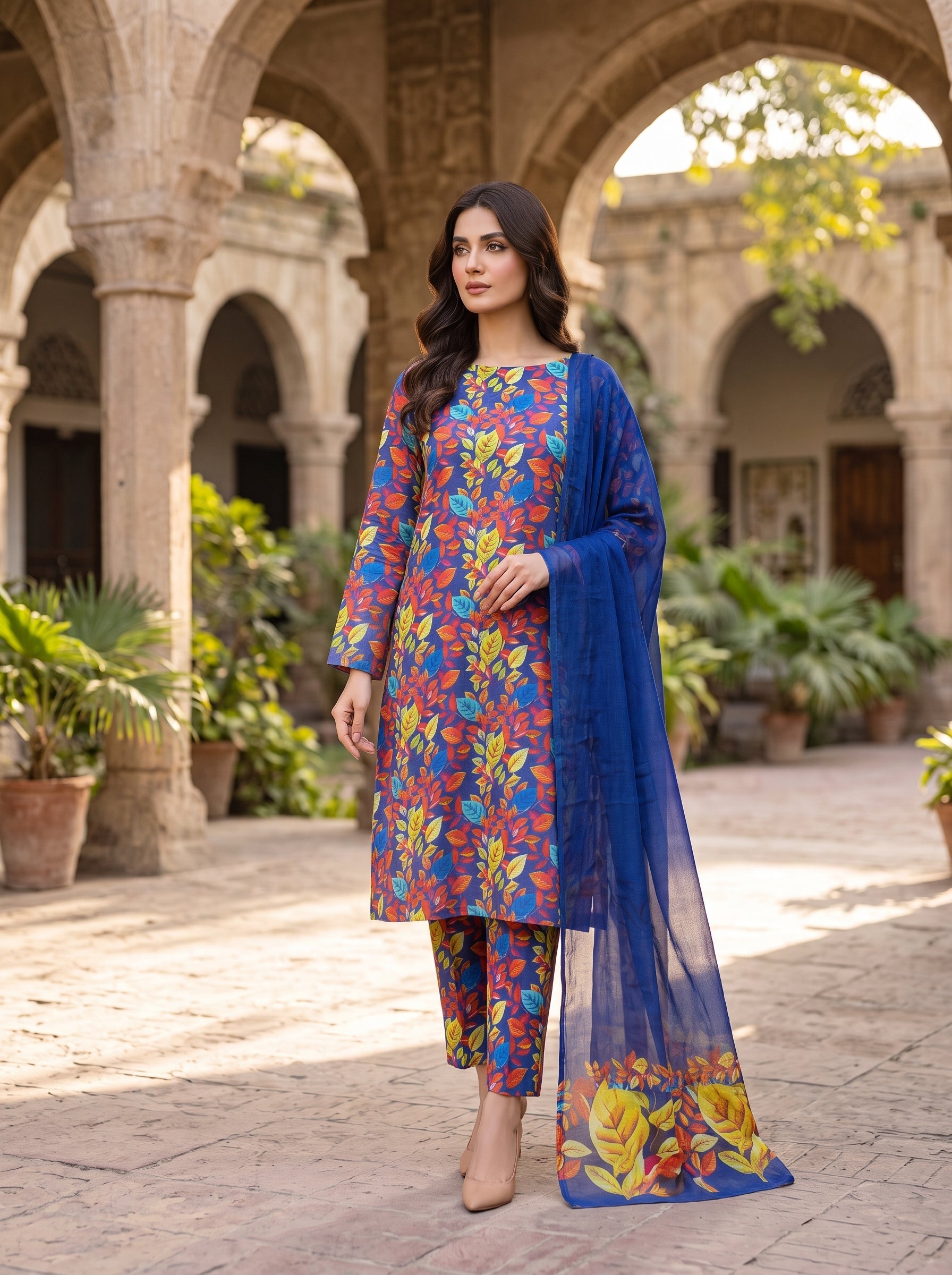 3 Piece Printed Lawn Suit