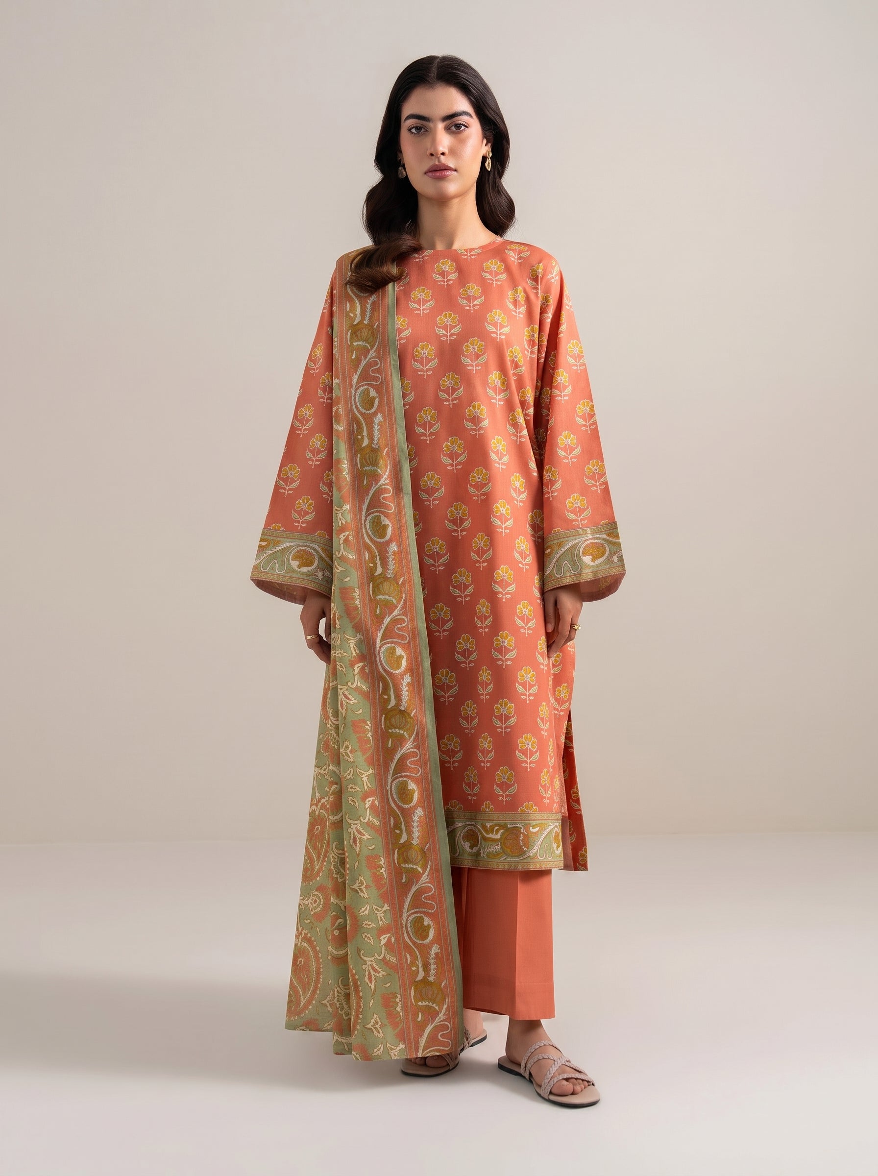 3 Piece - Printed Lawn Suit