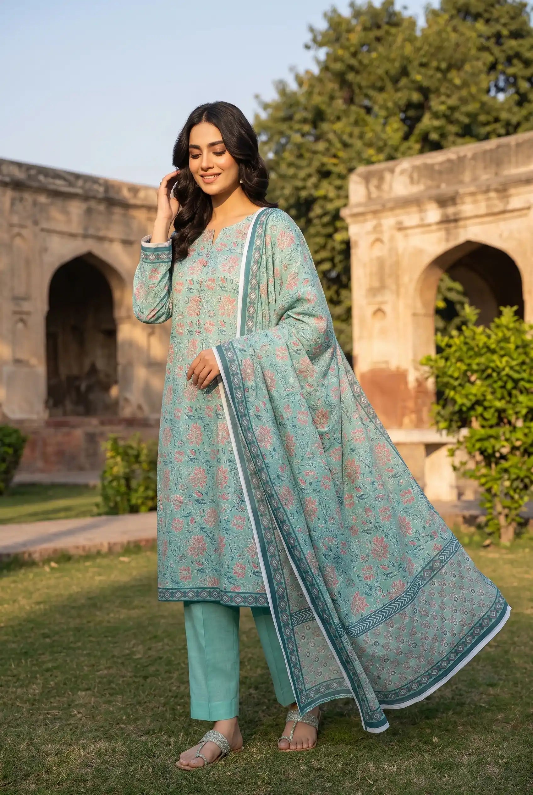 Kayseria - Printed 3-Piece Lawn Suit