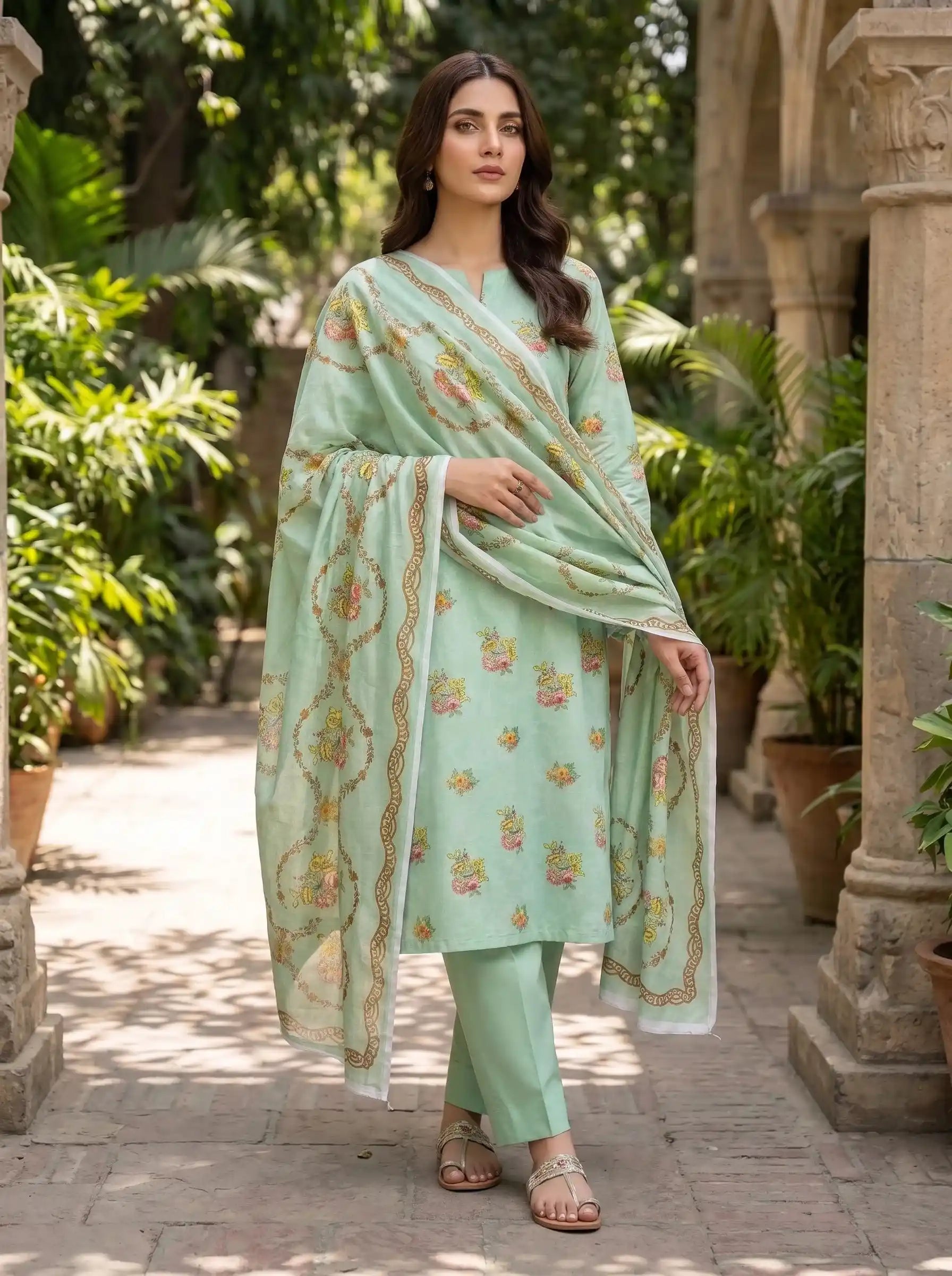 Kayseria - Printed 3-Piece Lawn Suit
