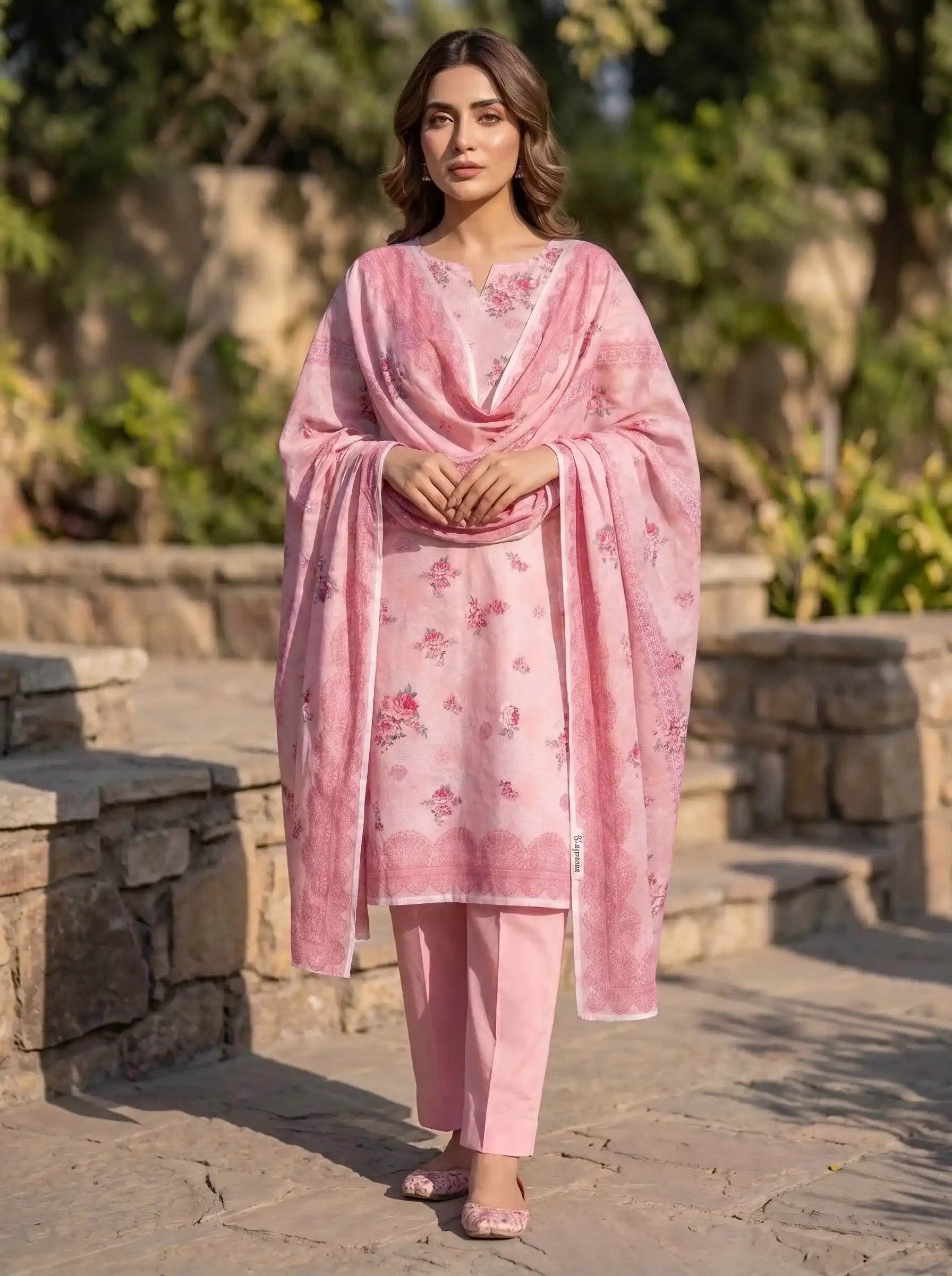 Kayseria - Printed 3-Piece Lawn Suit