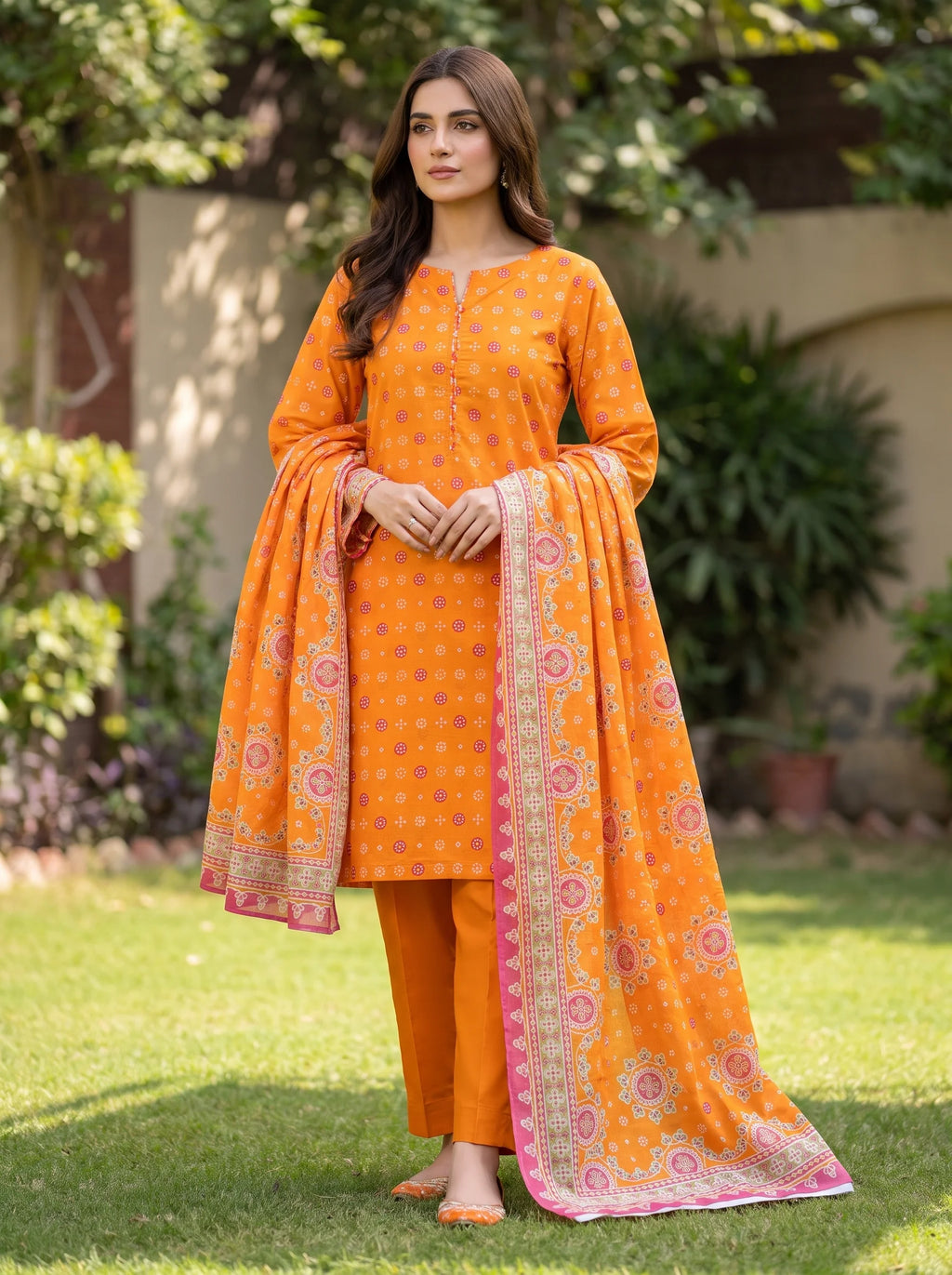 Kayseria - Chunri Printed 3-Piece Lawn Suit