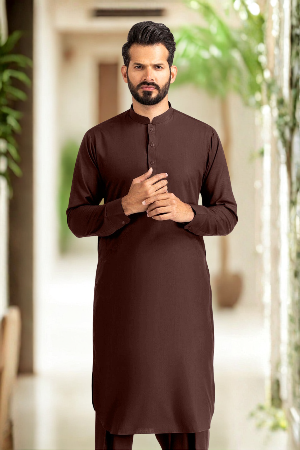 Gul Ahmed Men’s Premium Unstitched Wash & Wear
