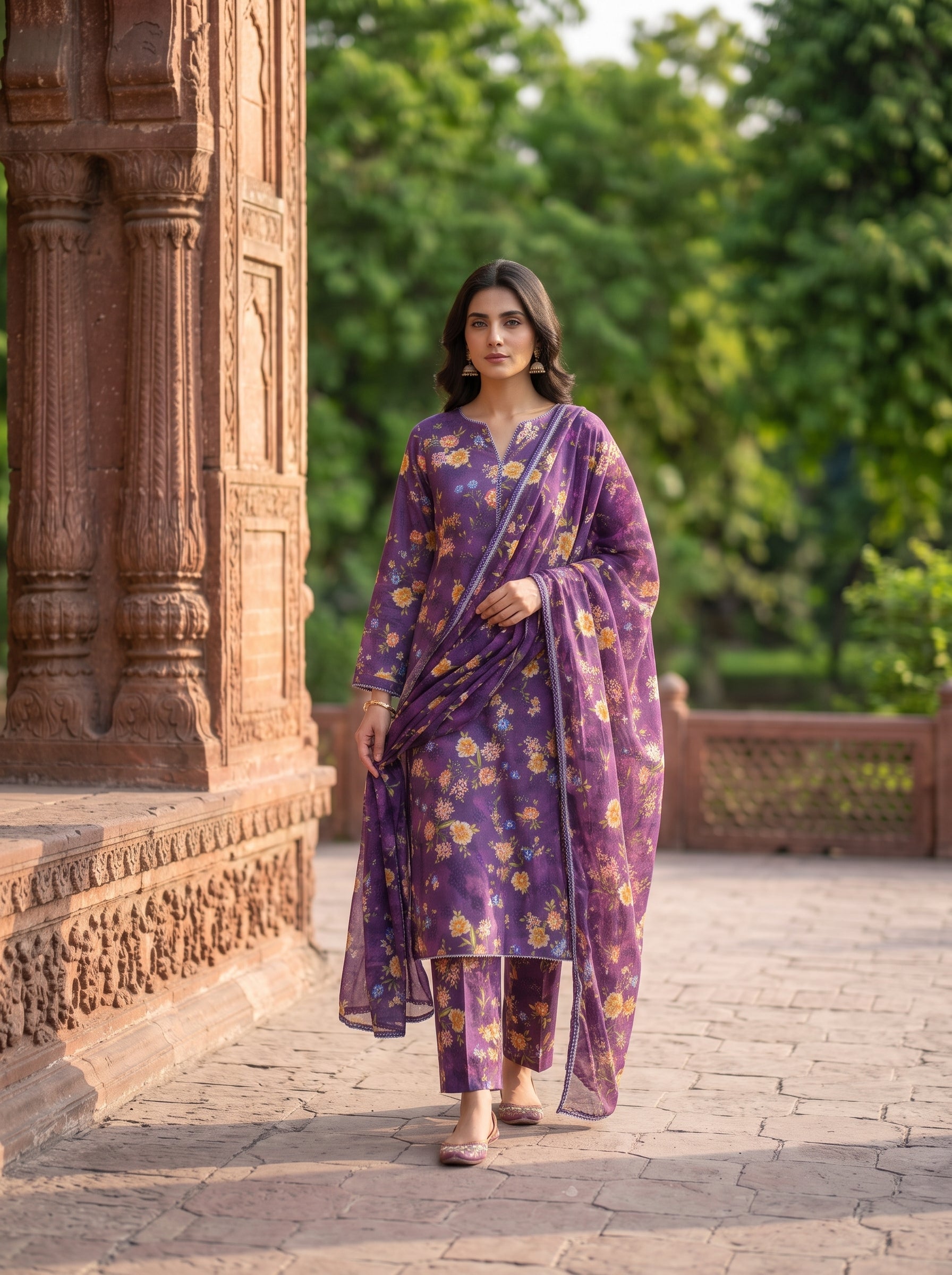 3 Piece Printed Lawn Suit