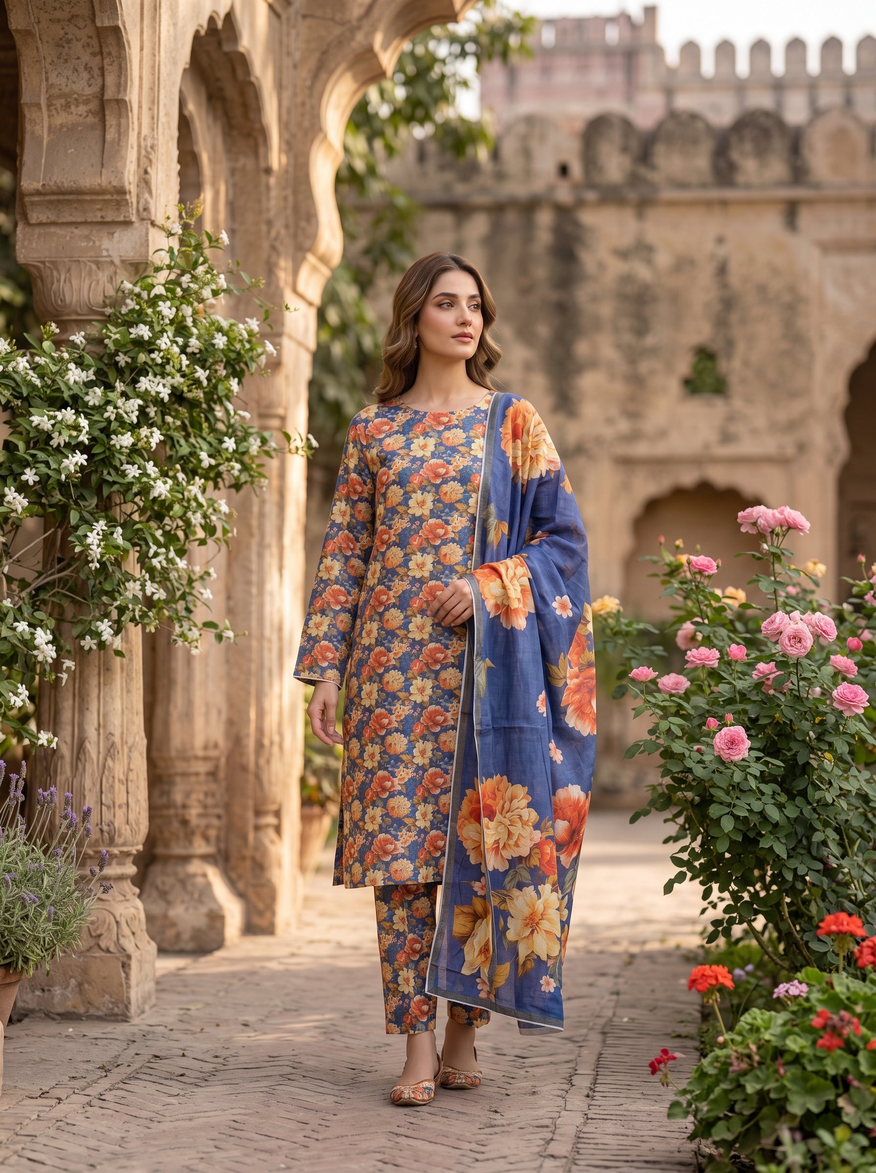 3 Piece Printed Lawn Suit
