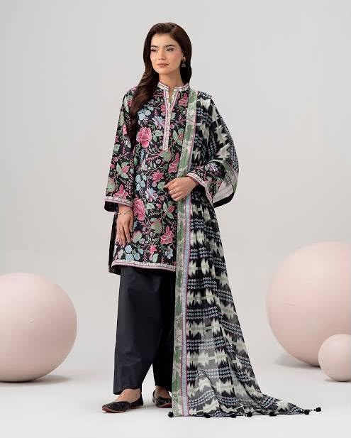 Nishat Digital Printed Linen 3-Piece Suit