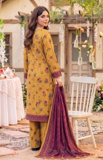 Safina Premium Printed Viscose 3-Piece Unstitched Suit