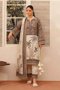 Sapphire Printed Shamooz Silk 3Pc Suit