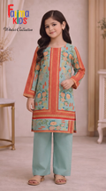 Fatima Kids — Digital Printed Linen 2-Piece