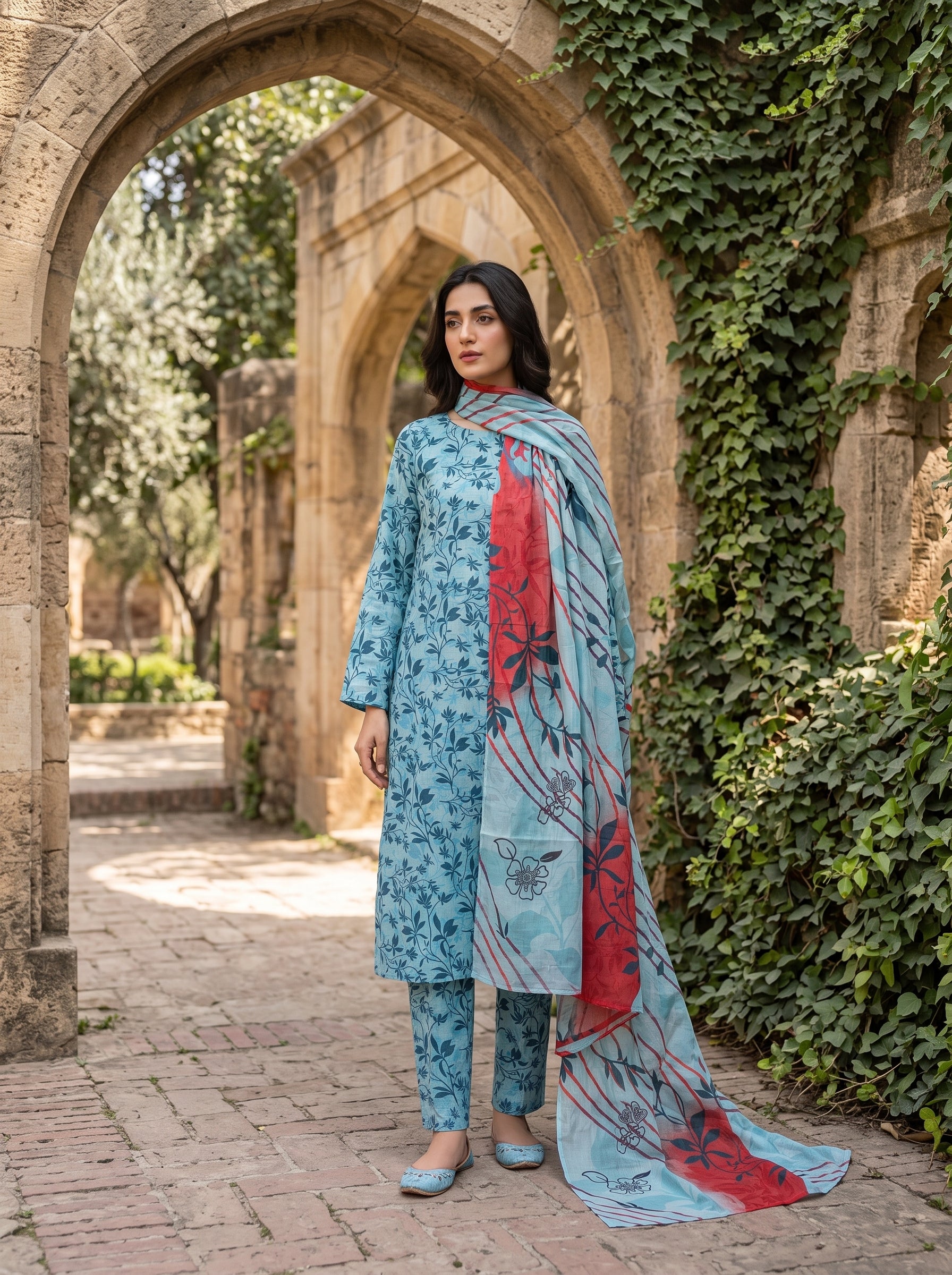 3 Piece Printed Lawn Suit