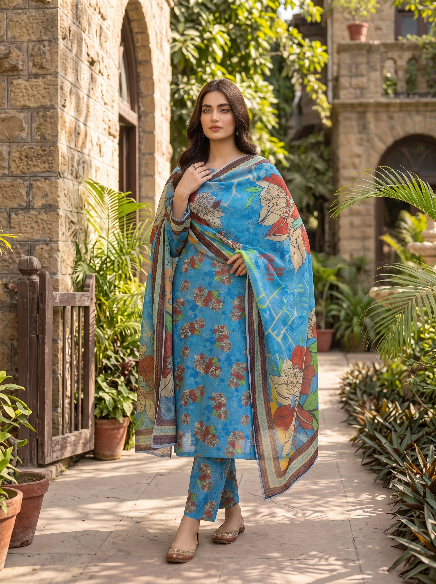 3 Piece Printed Lawn Suit