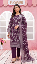 Khaadi Printed Khaddar 3-Piece Suit