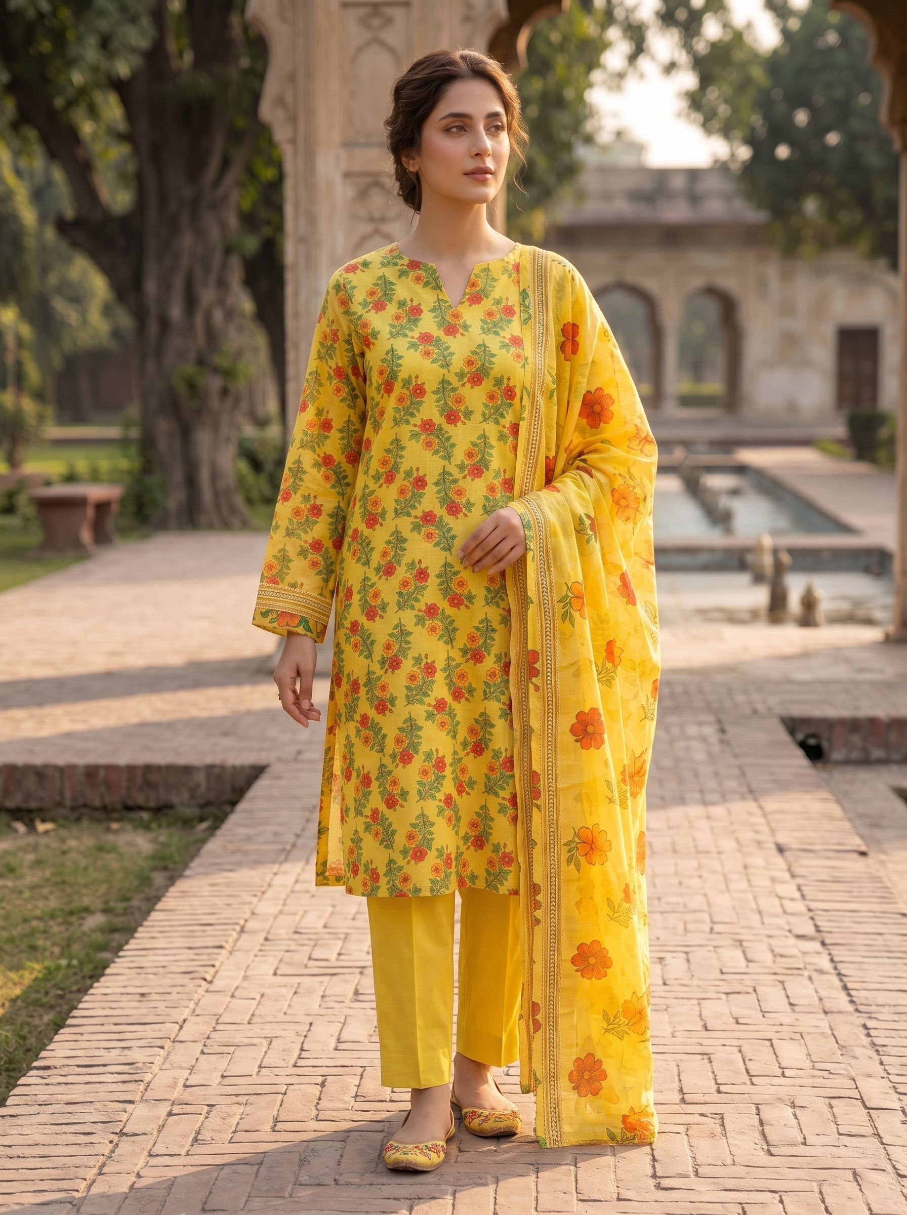 3 Piece Printed Lawn Suit