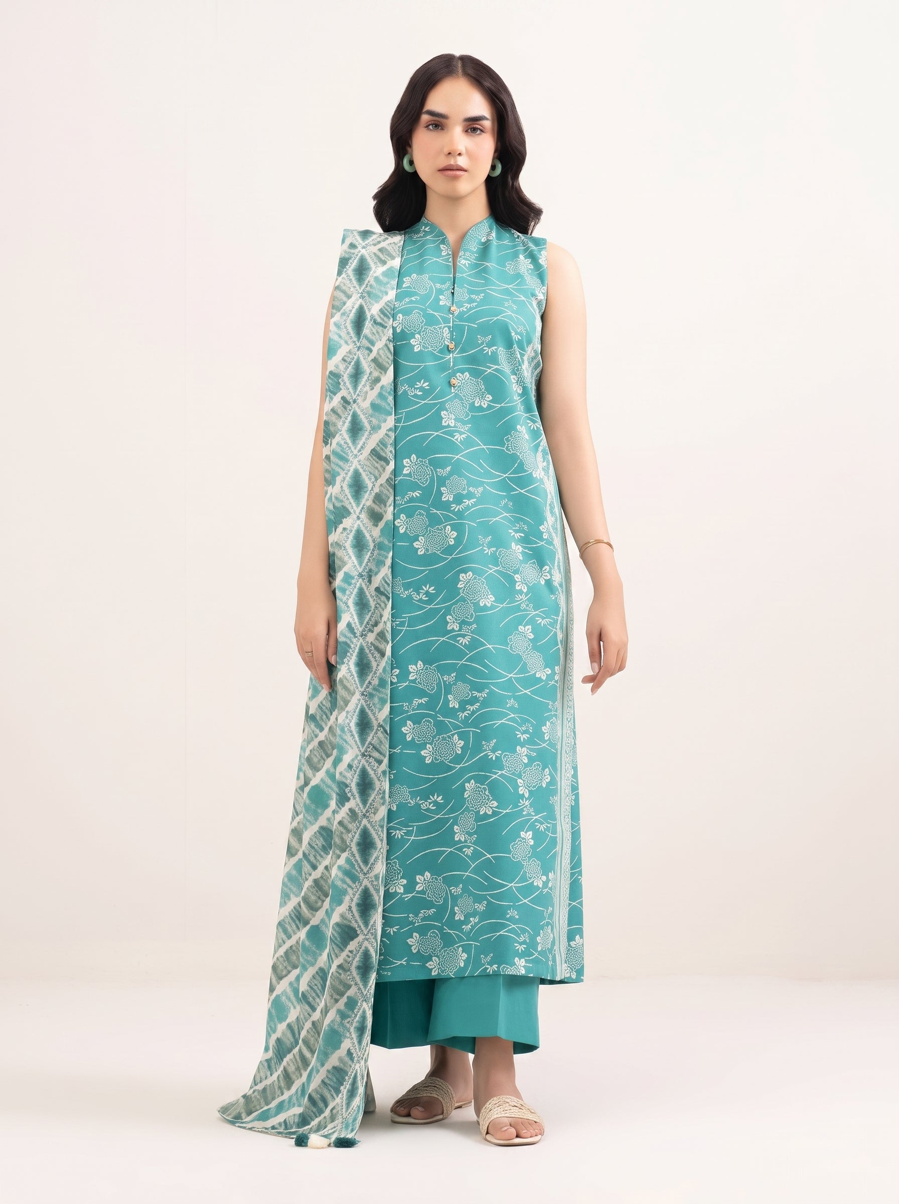 3 Piece - Printed Lawn Suit
