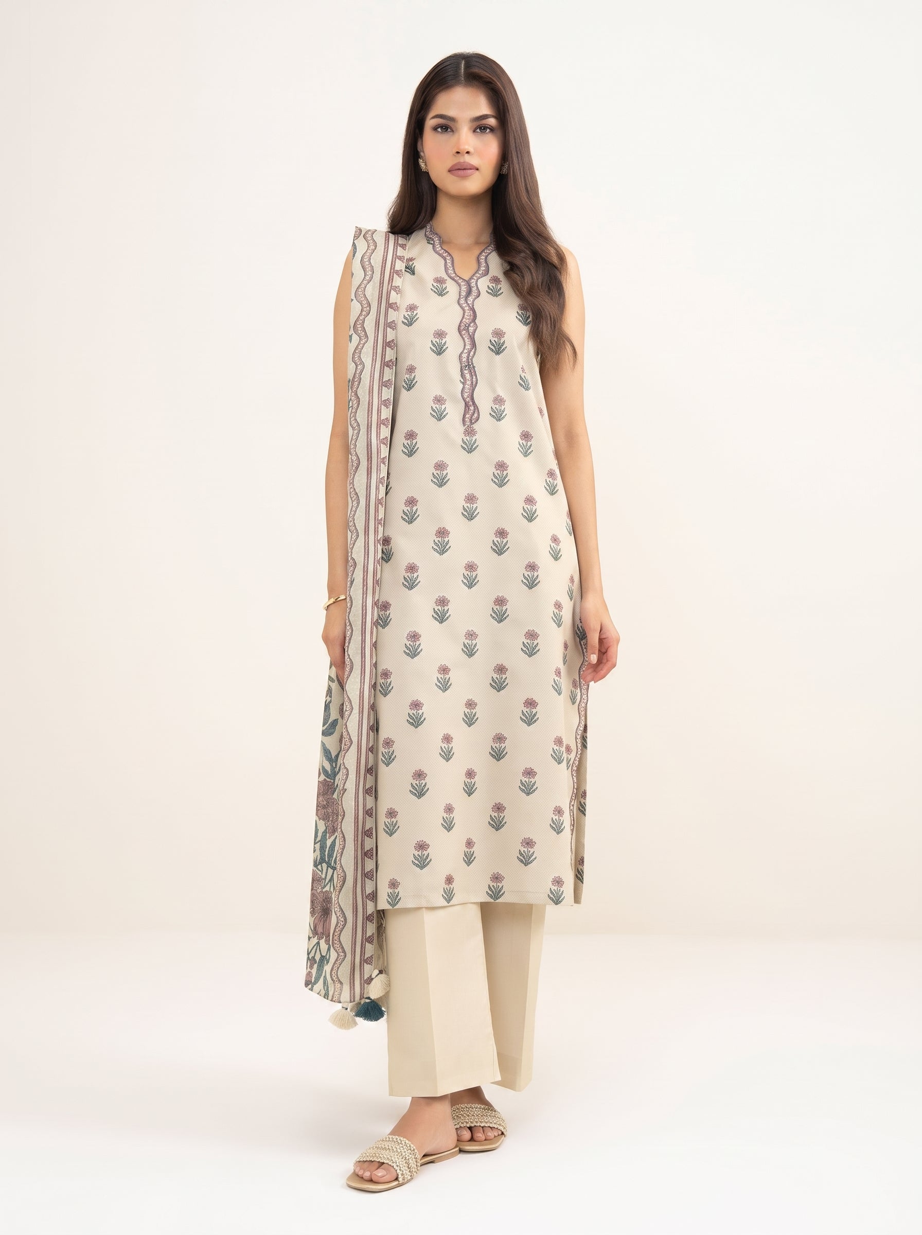 3 Piece - Printed Lawn Suit