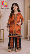 Fatima Kids — Digital Printed Linen 2-Piece