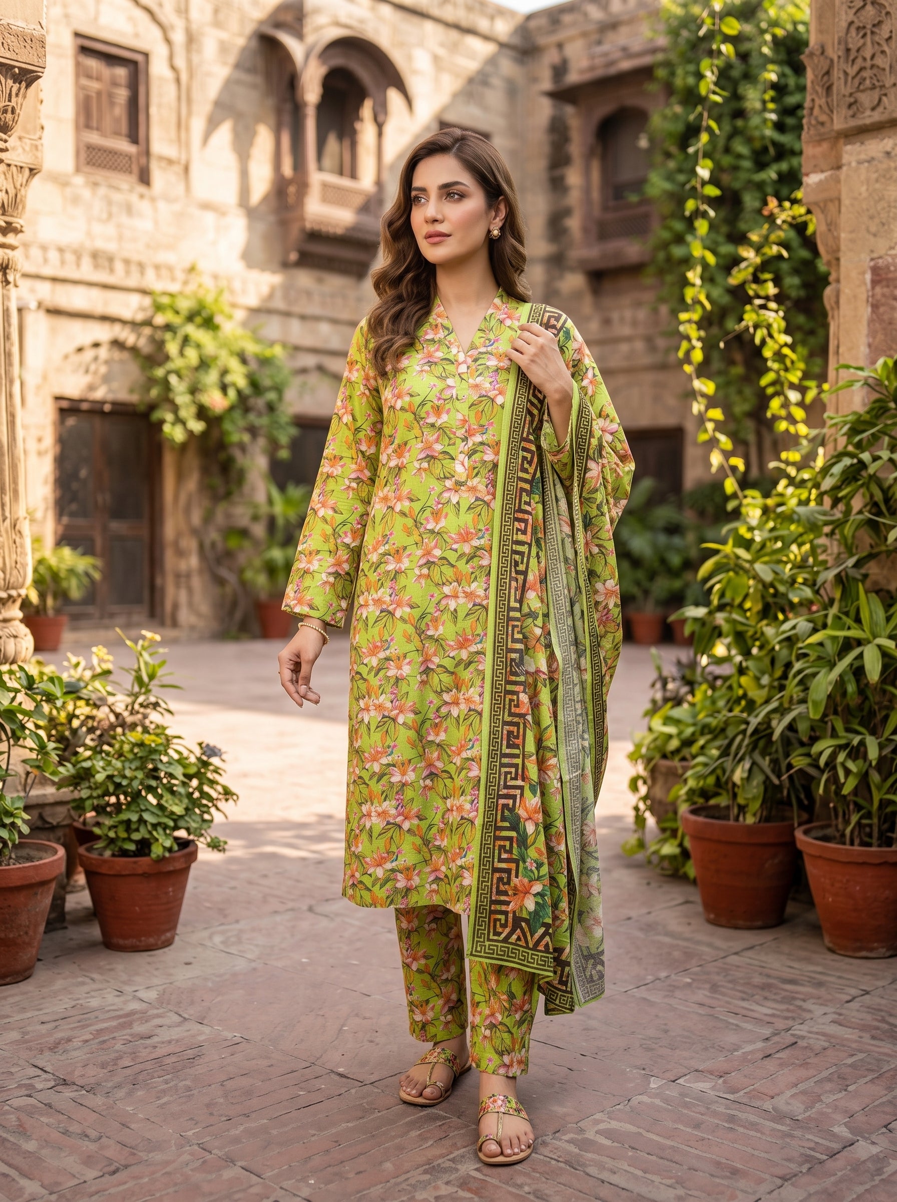 3 Piece Printed Lawn Suit