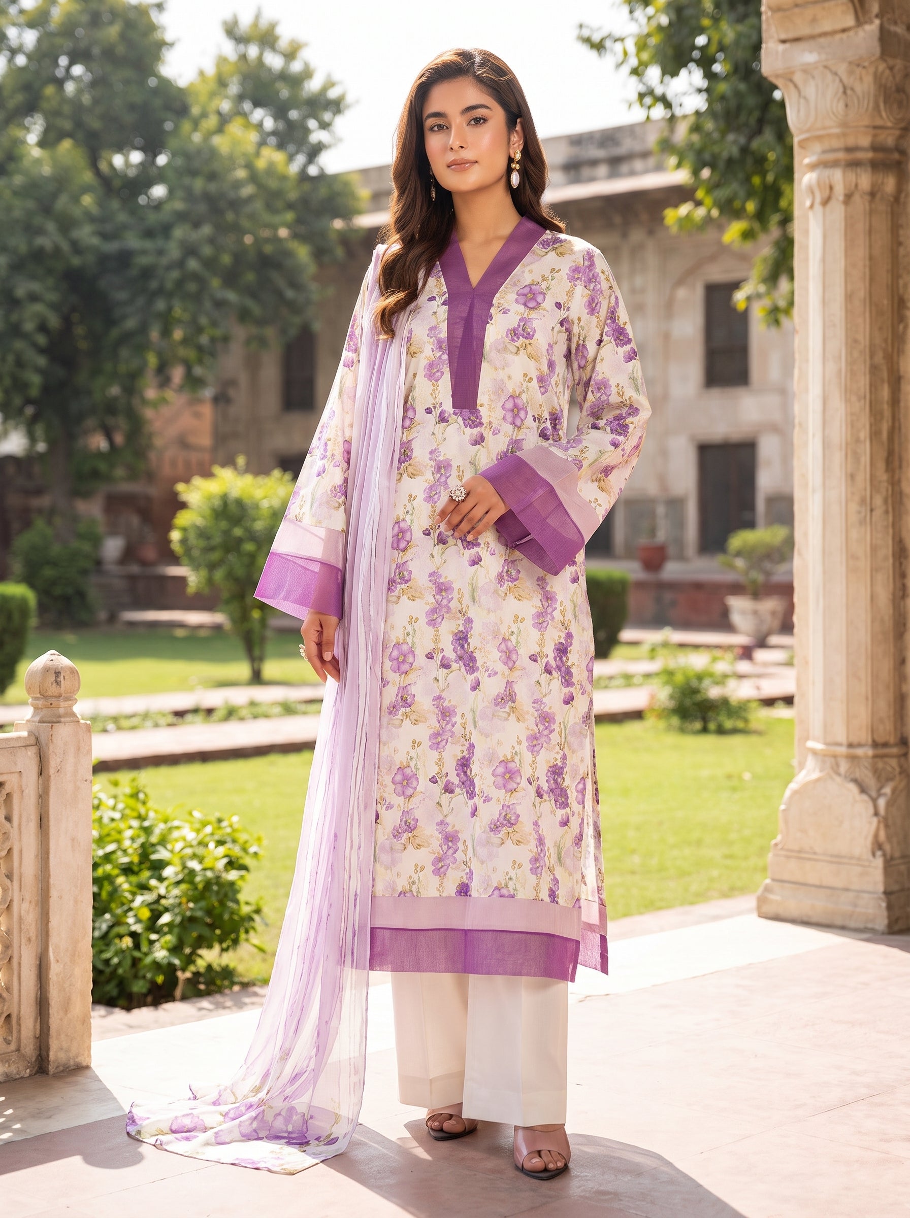 Bareeze Premium Lawn 3 Piece Unstitched Suit
