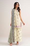 Sapphire 3PC Printed Karandi Suit