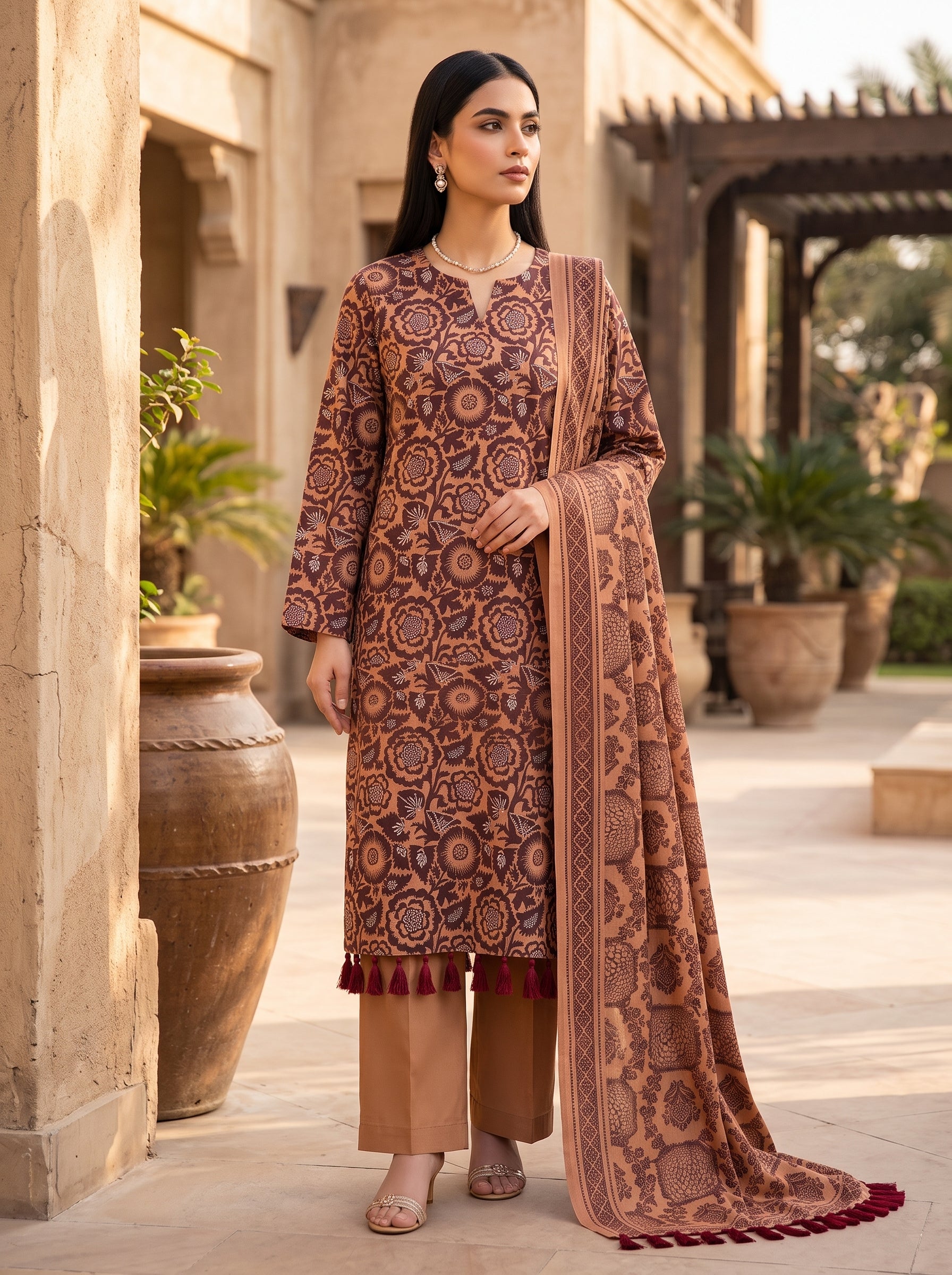 Zesh Printed Lawn 3 Piece Suit