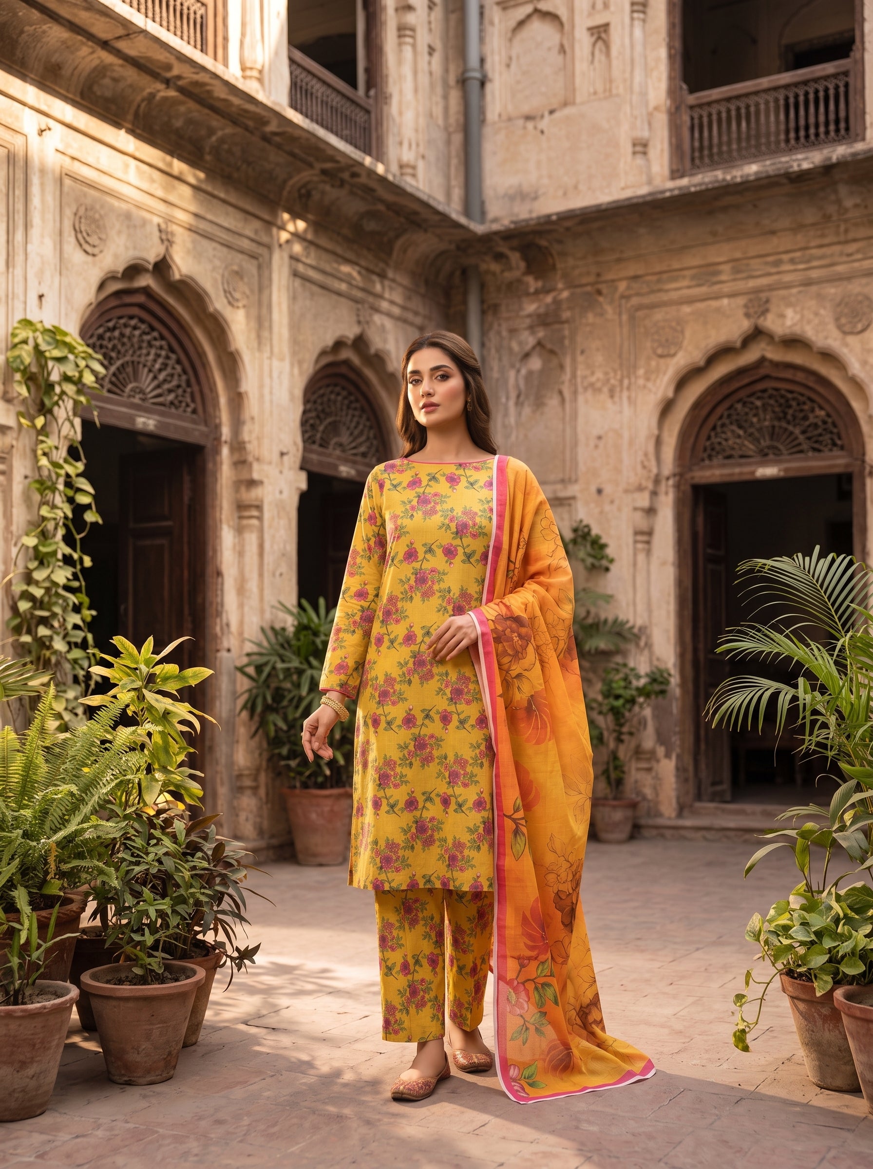 3 Piece Printed Lawn Suit