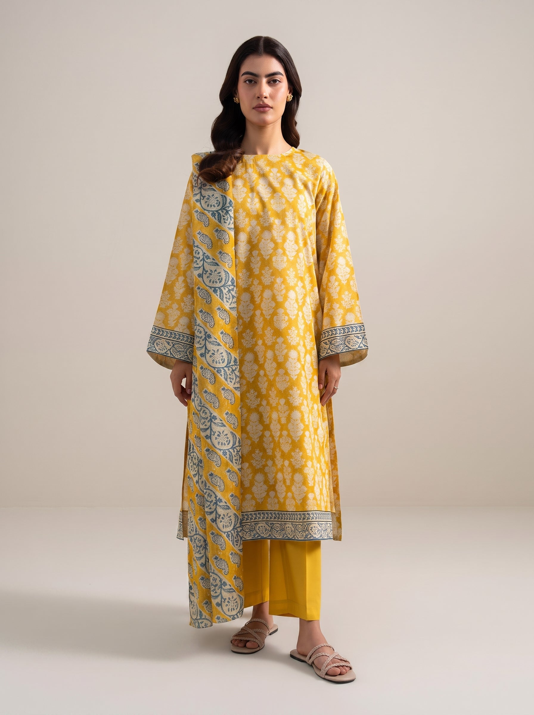 3 Piece - Printed Lawn Suit