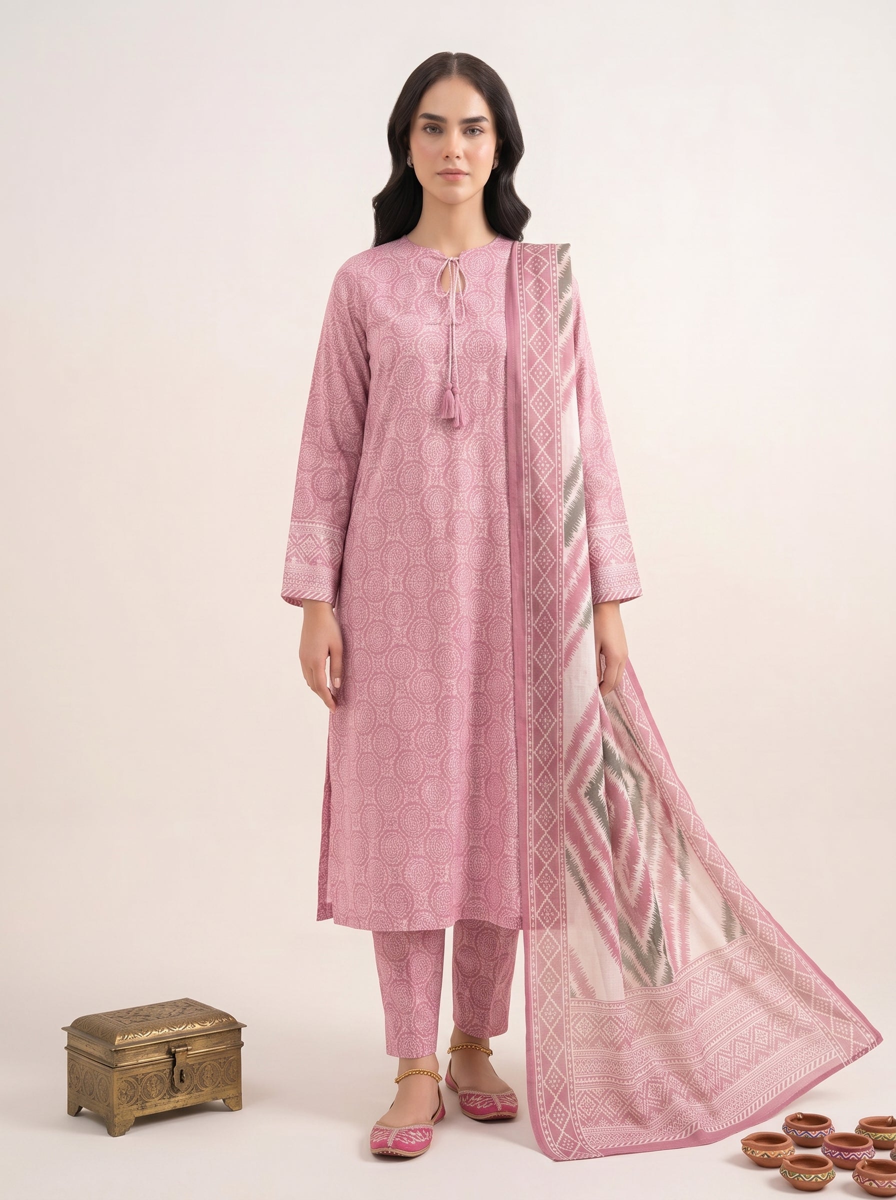 3 Piece - Printed Lawn Suit