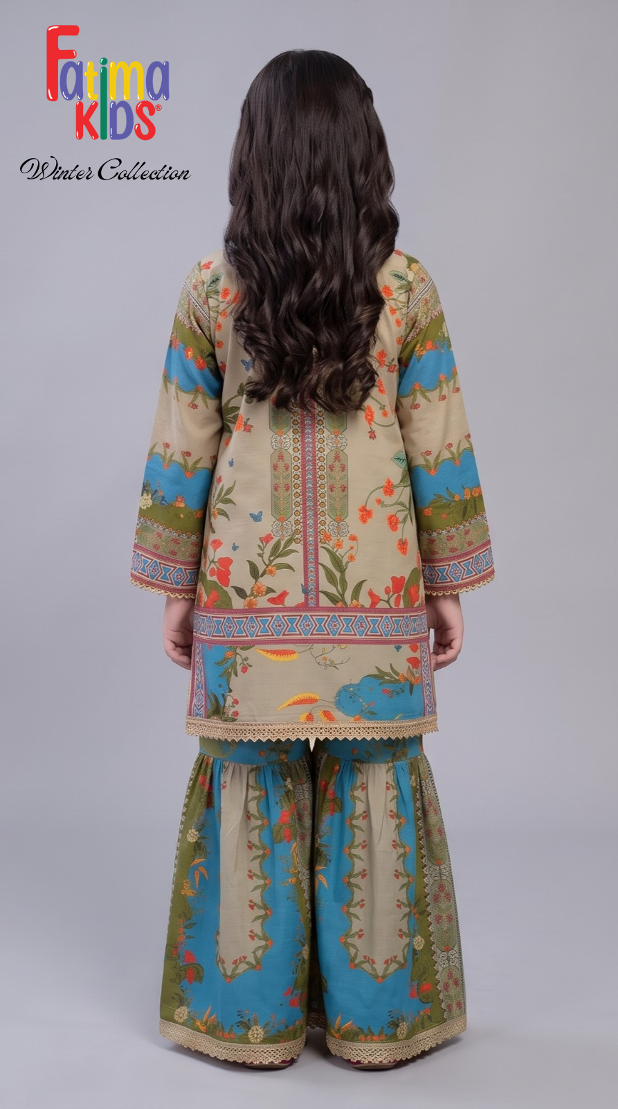 Fatima Kids — Digital Printed Linen 2-Piece