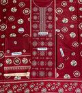 Khaadi Embroidered Printed Linen 3-Piece Suit