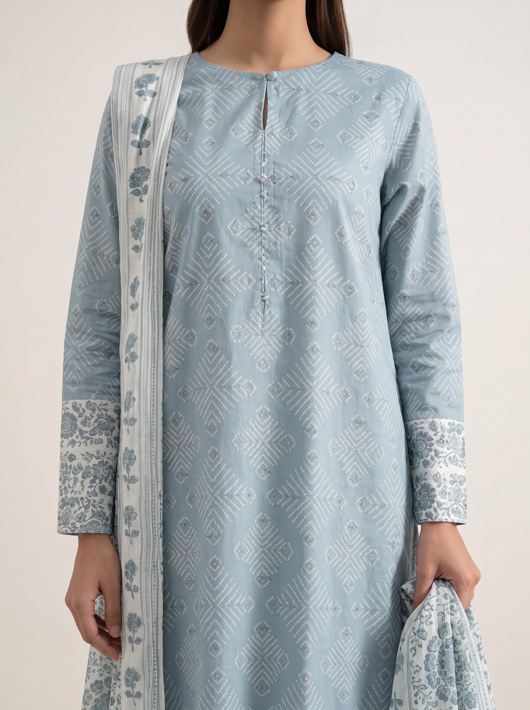 3 Piece - Printed Lawn Suit