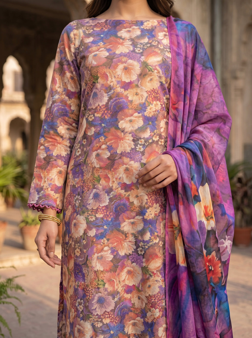 3 Piece Printed Lawn Suit