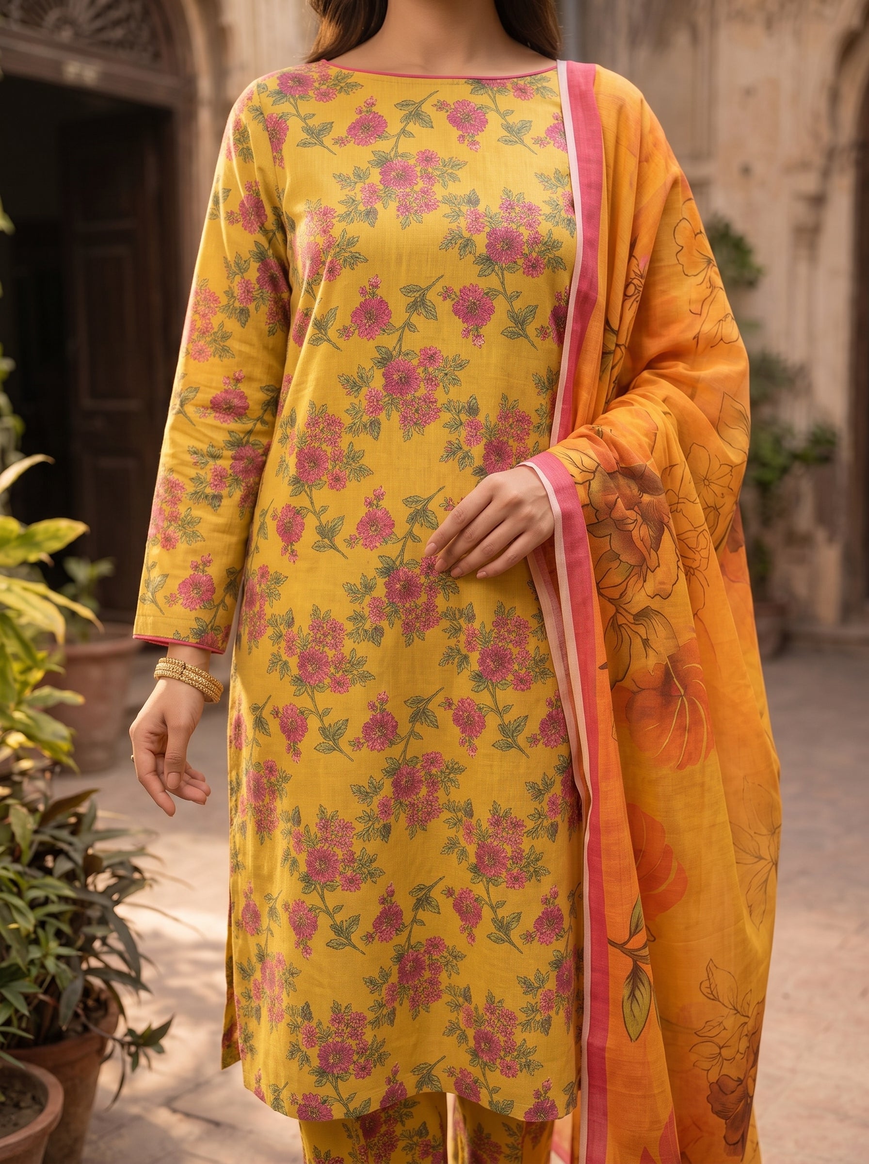 3 Piece Printed Lawn Suit