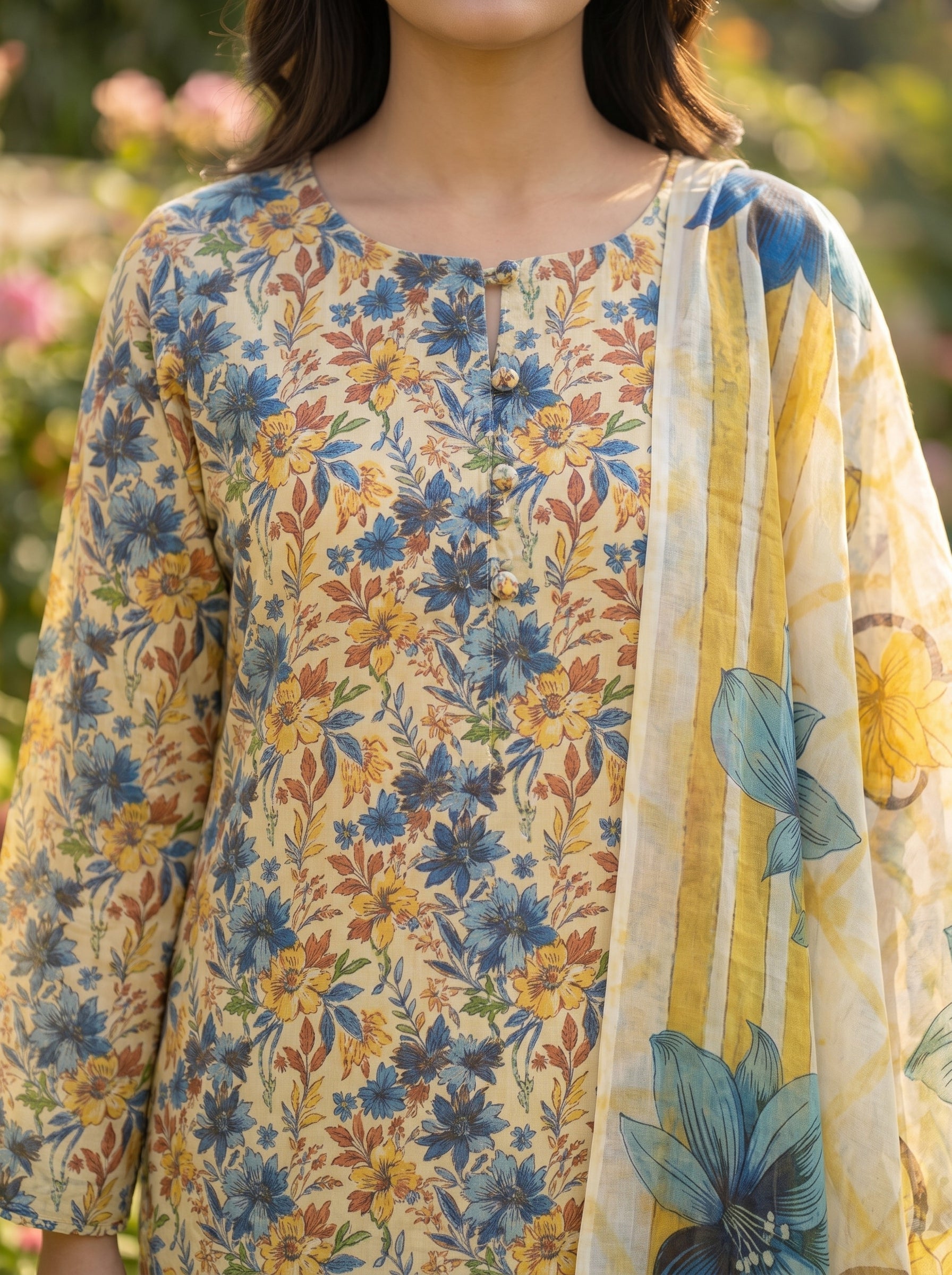 3 Piece Printed Lawn Suit