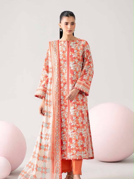 Nishat Digital Printed Linen 3-Piece Suit