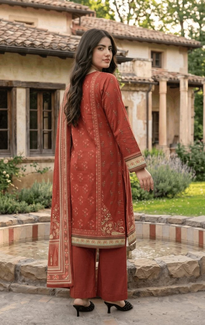 Mashaïm Digital Printed Linen 3-Piece Suit | Printed Linen Collection