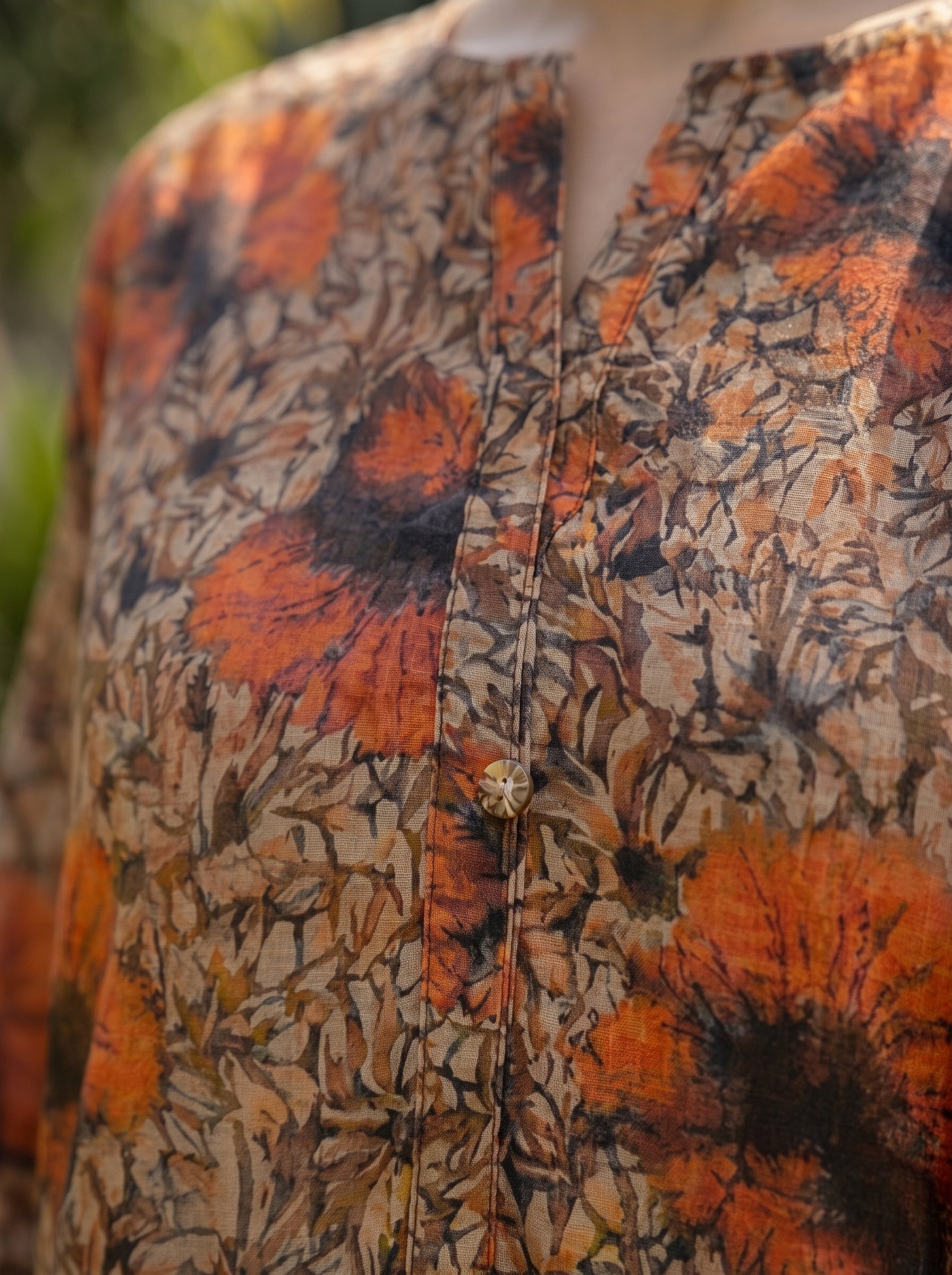 3 Piece Beige Floral Lawn Suit
