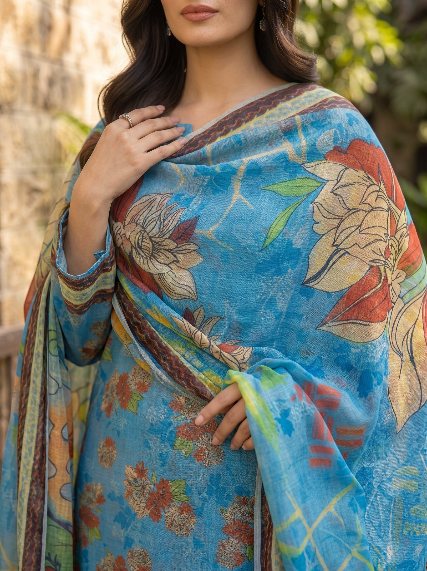 3 Piece Printed Lawn Suit
