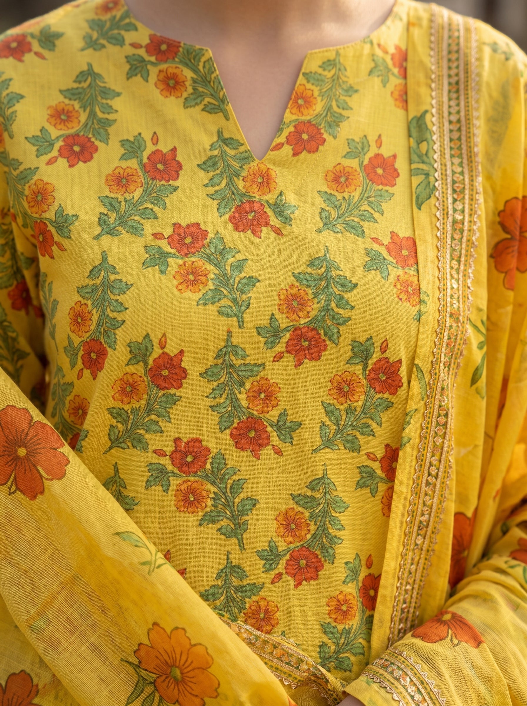 3 Piece Printed Lawn Suit