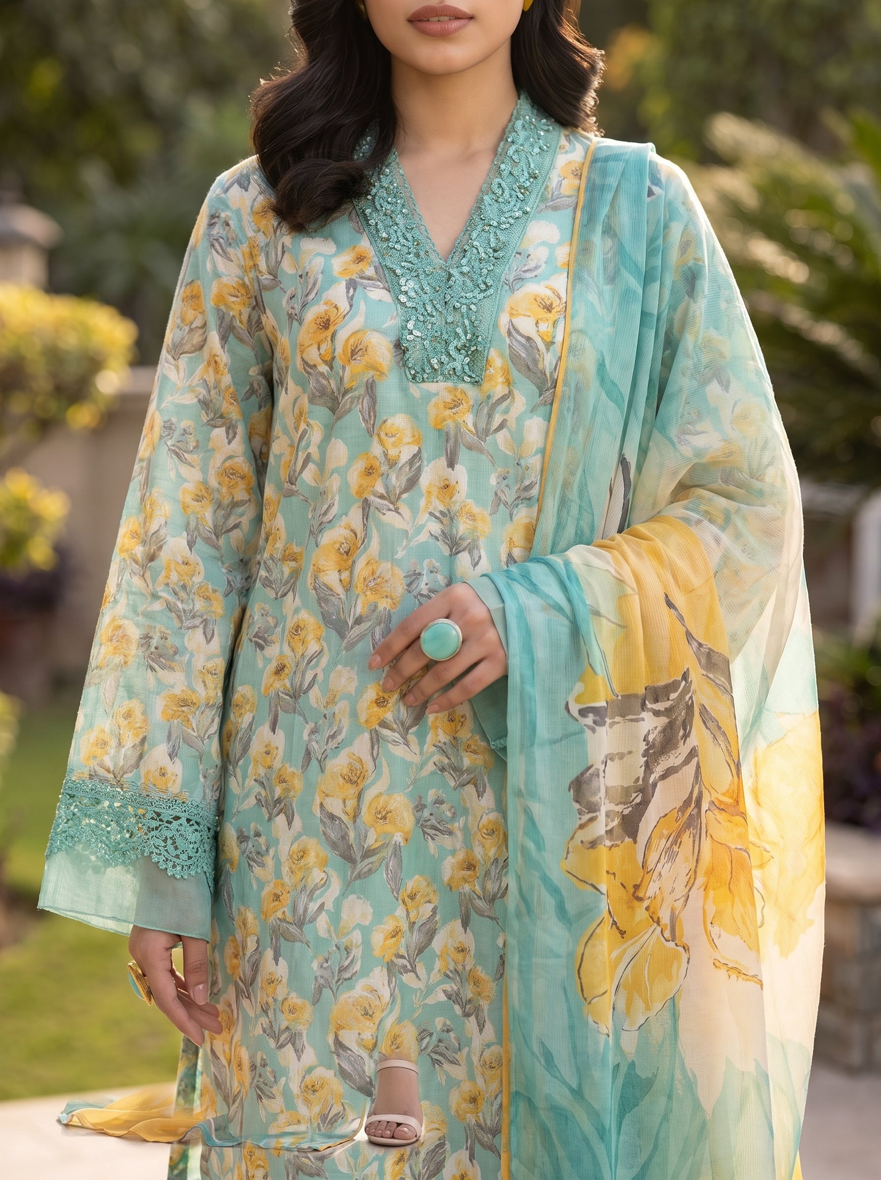 Bareeze Premium Lawn 3 Piece Unstitched Suit