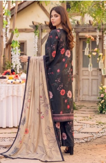 Safina Premium Printed Viscose 3-Piece Unstitched Suit