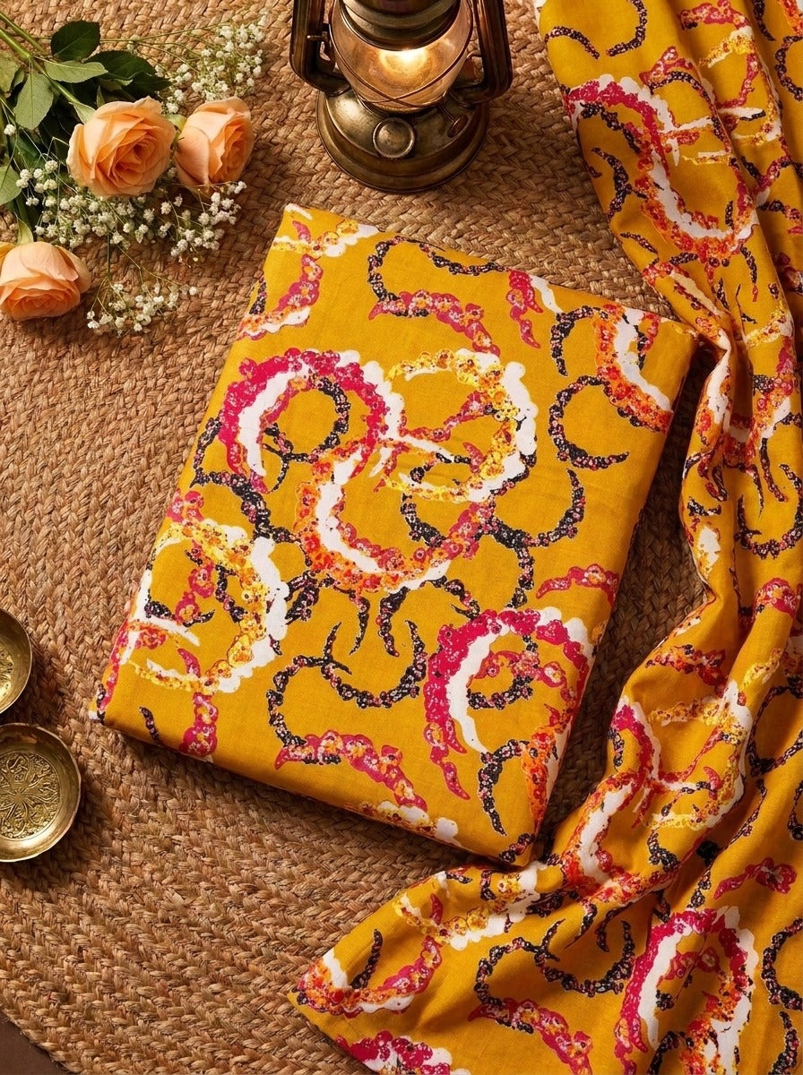 Ethnic by Osma Printed Linen 2-Piece Suit
