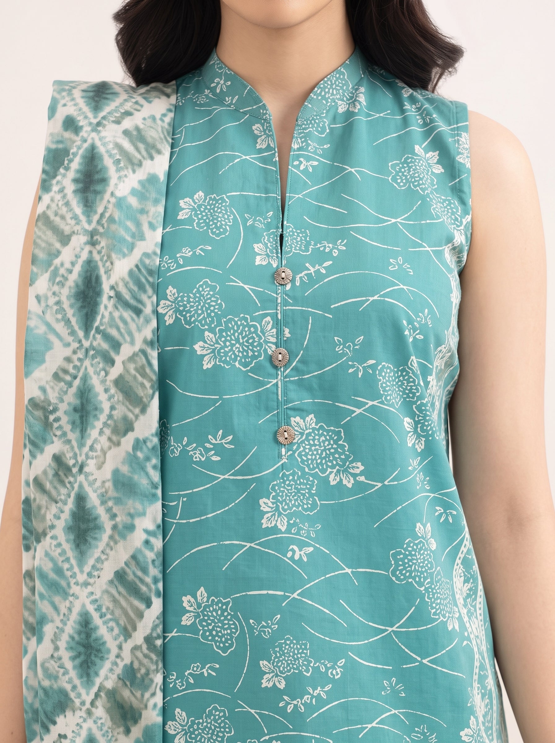 3 Piece - Printed Lawn Suit