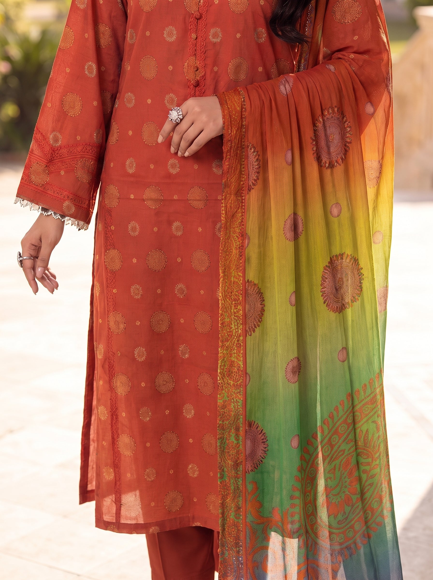 3 Piece Lawn Suit