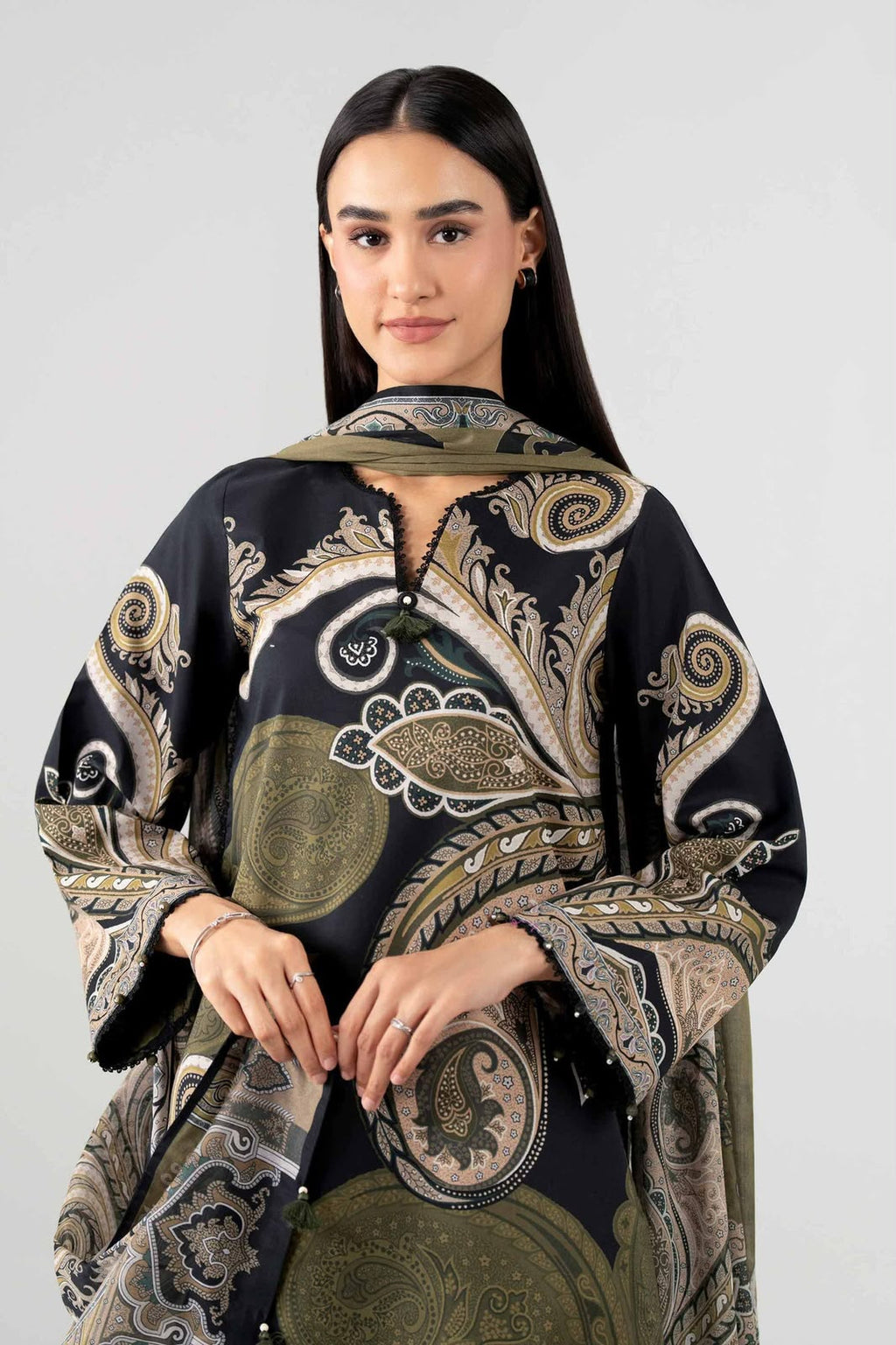 Nishat Digital Printed Linen 3-Piece Suit